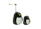 Les enfants de PC d'ABS de 17 pouces d'OEM voyagent sac de bagage avec le style de pingouin